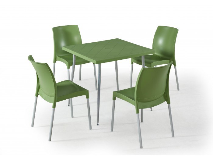 Градински комплект CASTEL set 4 (зелен)